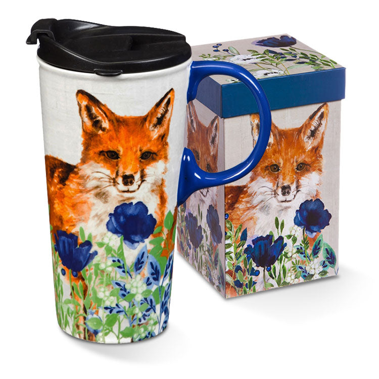 G.T.Reid Ceramic Travel Mug Fox