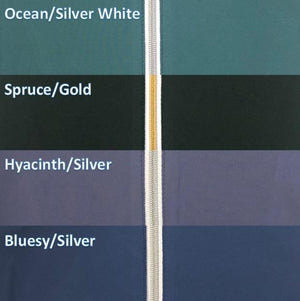 Tailored Sportsman Ice Fil Quarter Zip Short Sleeve Top Ocean Silver White Spruce Gold Hyacinth Silver Bluesy Silver