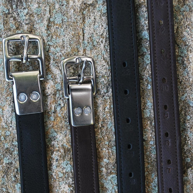 Black Oak Calk Lined Stirrup Leathers