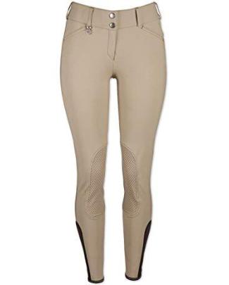 Pantalon avec broderie anglaise beige femme | La Halle Pantalon avec broderie anglaise beige femme | La Halle