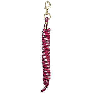 Weaver 10' Poly Lead Burgundy Pink Raspberry