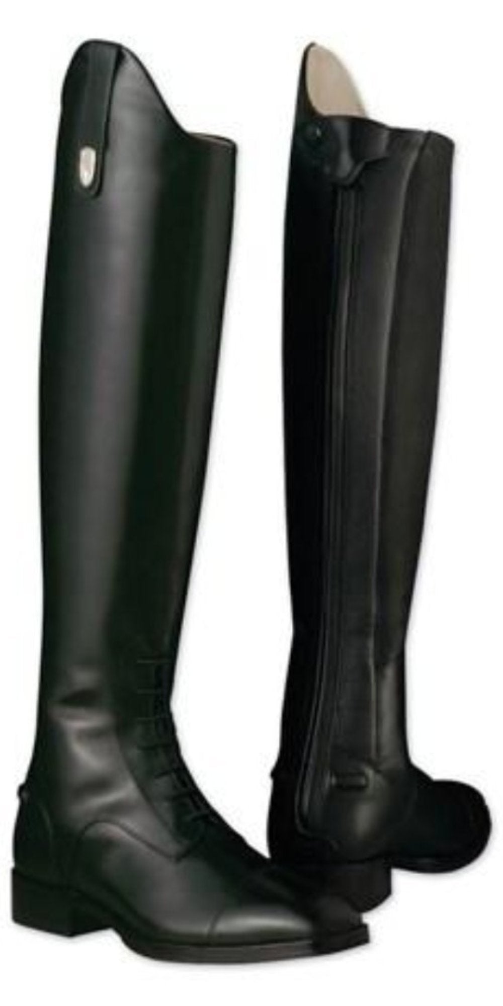 Petite-friendly narrow-calf leather riding boots: Ariat York