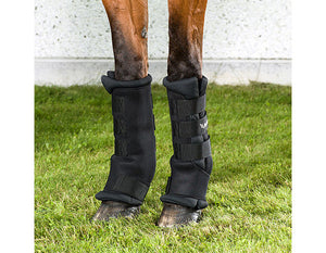 back on track quick wraps on horse
